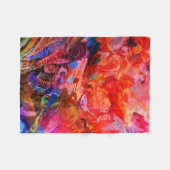 Paradise Floral Bird Phoenix Rising Flame Art Fleece Deken (Voorkant (Horizontaal))