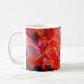Paradise Floral Bird Phoenix Rising Flame Art Koffiemok (Links)