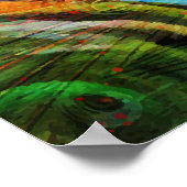 Paradise Floral Bird Phoenix Rising Flame Art Poster (Hoek)