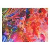 Paradise Floral Bird Phoenix Rising Flame Art Tafelkleed (Voorkant (Horizontaal))