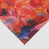 Paradise Floral Bird Phoenix Rising Flame Art Tissuepapier (Detail)