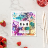 Paradise Floral bruiloft servetten (Insitu)