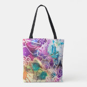 Paradise Floral Canvas tas (Achterkant)