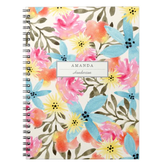 Paradise Floral Print Notitieboek (Voorkant)
