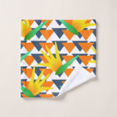 Paradise Floral Tribal Oerwoud Bad Handdoek (Wasdoekje)