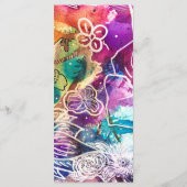 Paradise Floral Wedding Menu (Achterkant)