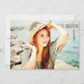 Paradise Flowers Housewarming Part Invite Kaart (Achterkant)