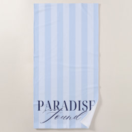 'Paradise Found' Blauwe Strandliefhebbers Oceaan Z Strandlaken