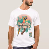 Paradise Found — Vibrant Tropical Parrot Design T-shirt (Voorkant)