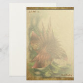 Paradise Fractal Flower-laptop Briefpapier (Voorkant / Achterkant)