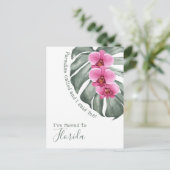 Paradise genaamd Tropische Orchideeën die ik heb v Briefkaart (Staand voorkant)