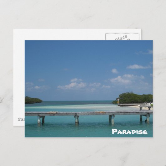 Paradise - Gepersonaliseerd Briefkaart (Voorkant / Achterkant)
