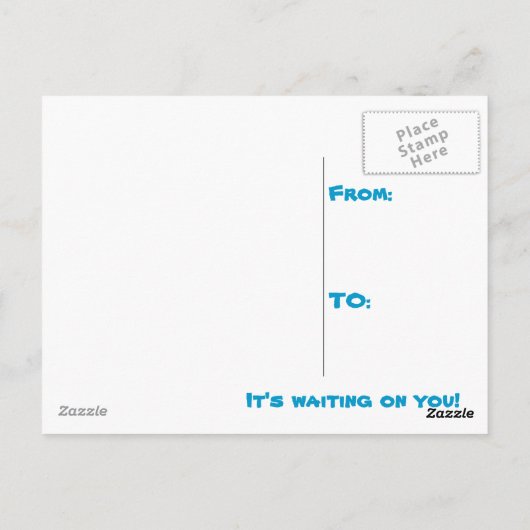 Paradise - Gepersonaliseerd Briefkaart (Achterkant)