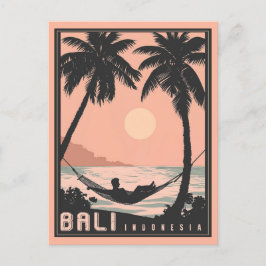 Paradise Gevonden: Bali in Roze Briefkaart
