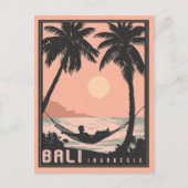 Paradise Gevonden: Bali in Roze Briefkaart (Voorkant)