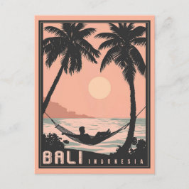 Paradise Gevonden: Bali in  Roze Briefkaart