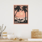 Paradise Gevonden: Bali in Roze Poster (Keuken)
