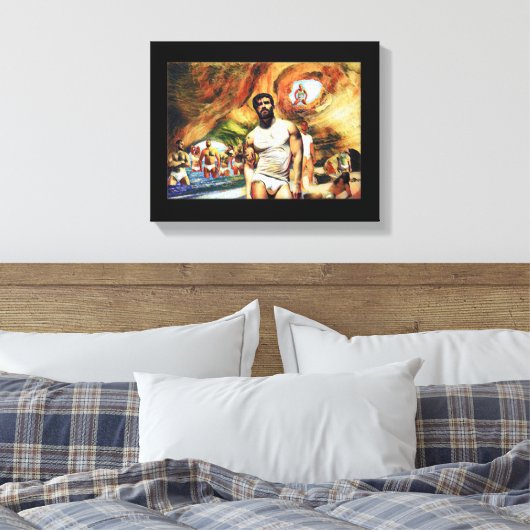 Paradise gevonden canvas afdruk (Insitu (Slaapkamer))