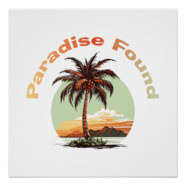 Paradise gevonden perfect poster