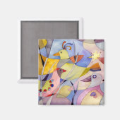 Paradise-gift voor vogels magneet (Voorkant / Achterkant)