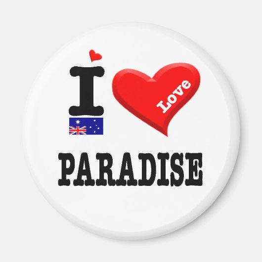 PARADISE - I Love Magneet (Voorkant)