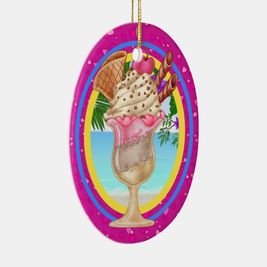 Paradise Ice Cream - SRF Keramisch Ornament (Rechts)