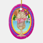 Paradise Ice Cream - SRF Keramisch Ornament (Voorkant)