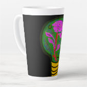 Paradise in a Light Bulb Latte Mok (Linkerhoek)