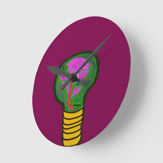 Paradise in a Light Bulb Ronde Klok (Hoek)