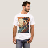 "Paradise Ink: Sailor Jerry-geïnspireerd tropisch  T-shirt (Voorkant volledig)
