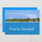 Paradise Invitation Kaart (Voorkant / Achterkant)