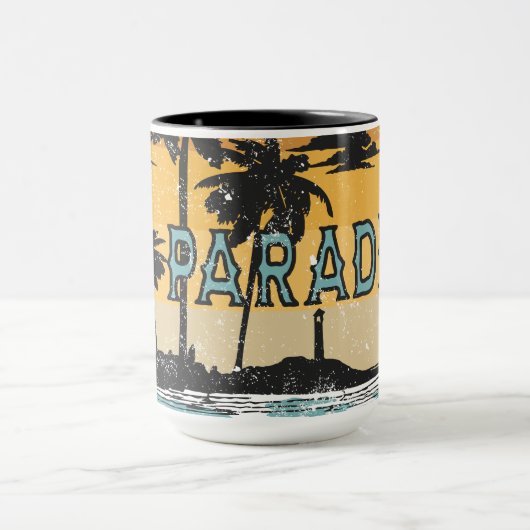 Paradise is een leuke plek mok (Midden)
