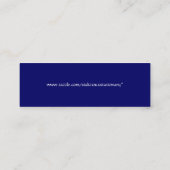 Paradise is een Library Mini Bladwijzer Mini Visitekaartje (Achterkant)