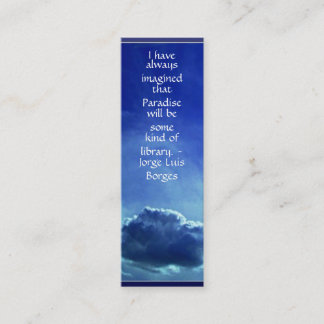 Paradise is een Library Mini Bladwijzer Visitekaartje