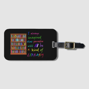 Paradise is een soort bibliotheek bagagelabel