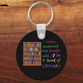 Paradise is een soort bibliotheek sleutelhanger (Voorkant)
