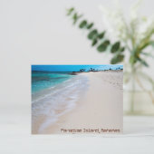 Paradise Island Beach Briefkaart (Staand voorkant)