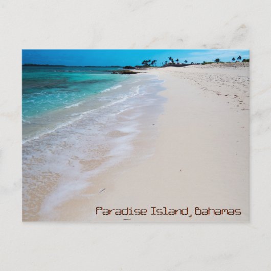 Paradise Island Beach Briefkaart (Voorkant)