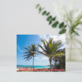 Paradise Island Beach Briefkaart (Staand voorkant)