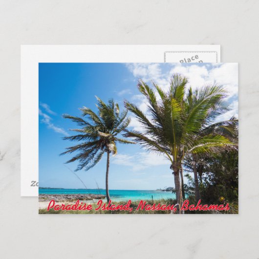 Paradise Island Beach Briefkaart (Voorkant / Achterkant)