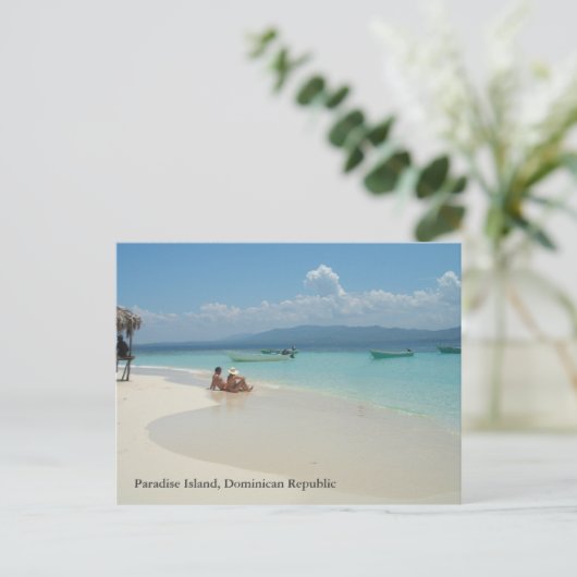 Paradise Island Dominicaanse Republiek Briefkaart (Staand voorkant)