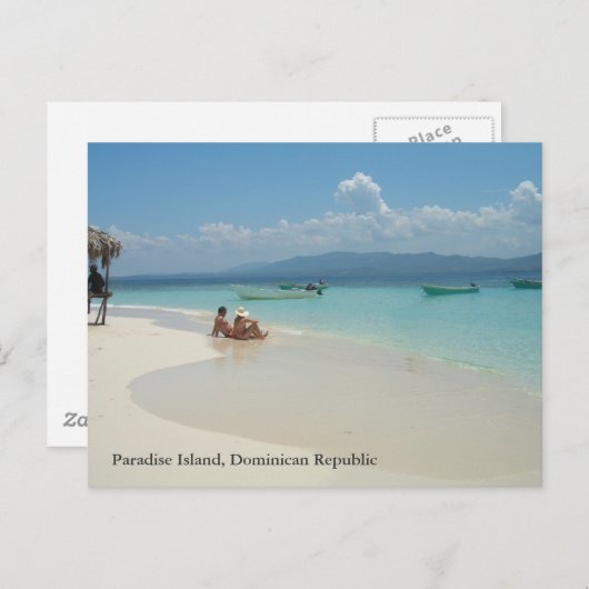 Paradise Island Dominicaanse Republiek Briefkaart (Voorkant / Achterkant)