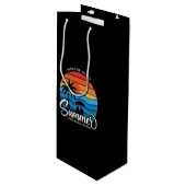 Paradise Island Santa Monica Beach-35307 Wijn Cadeautas (Voorkant Gekanteld)