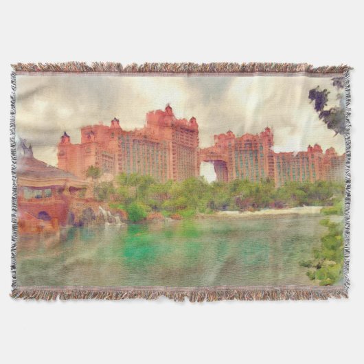 Paradise Island Throw Blanket Deken (Voorkant)