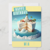 Paradise island Verjaardag Kaart (Voorkant)