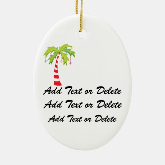 Paradise kerstboom keramisch ornament (Achterkant)