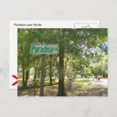 Paradise Lane Florida Briefkaart (Voorkant / Achterkant)