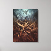 Paradise Lost: Herfst van de rebellenAngels Canvas Afdruk (Voorkant)
