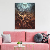 Paradise Lost: Herfst van de rebellenAngels Canvas Afdruk (Insitu (Woonkamer))