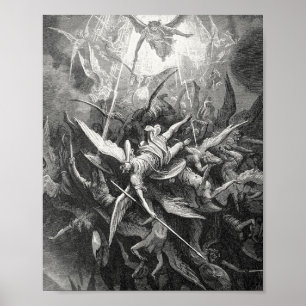 Paradise Lost Herfst van Rebel Angels Gustave Dore Poster